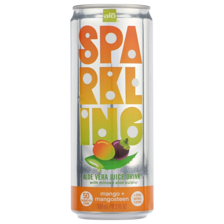 Sparkling Mango Mangosteen Aloe Vera Juice, 11.2 fo