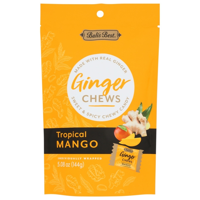 Tropical Mango Ginger Chews, 5.08 oz