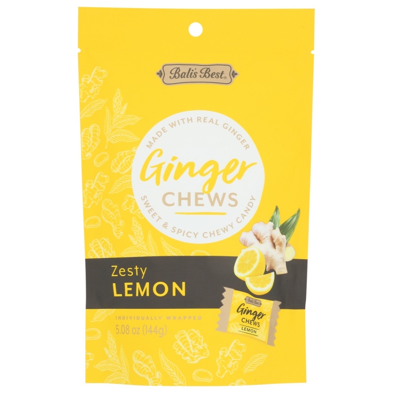 Zesty Lemon Ginger Chews, 5.08 oz