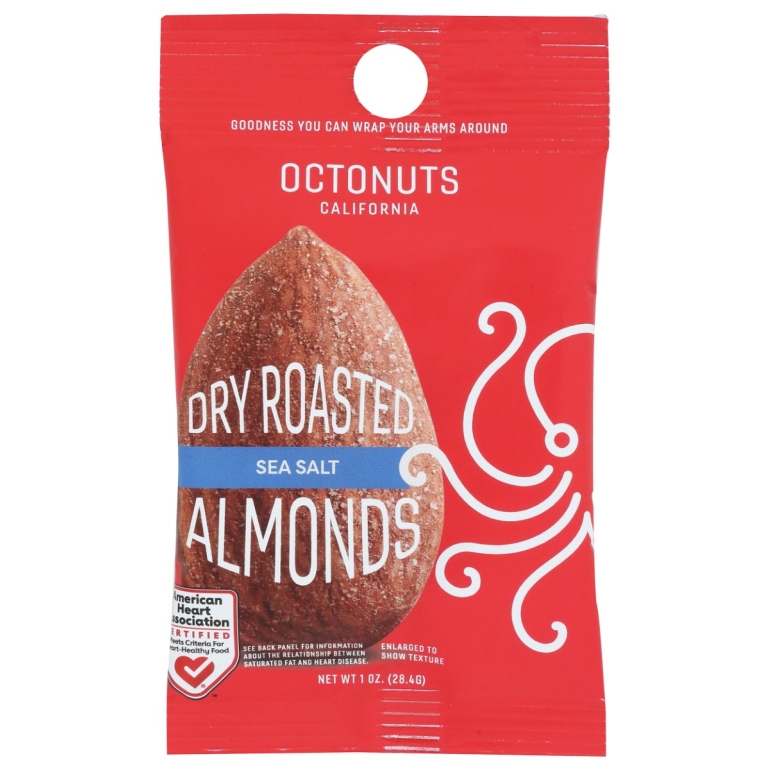 Dry Roasted Sea Salted Almonds, 1 oz