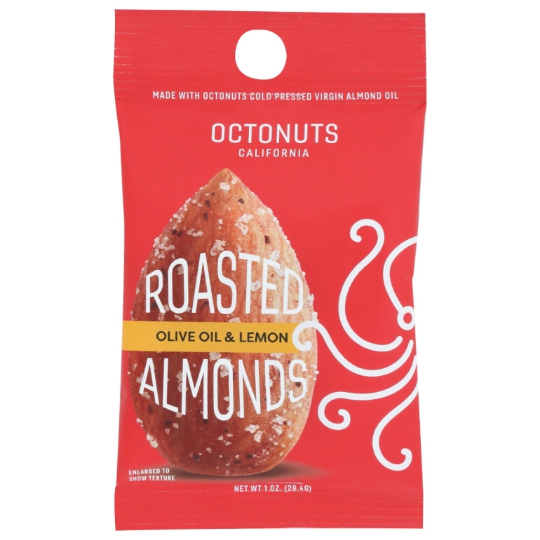 Olive Oil and Lemon Roasted Almonds, 1 oz