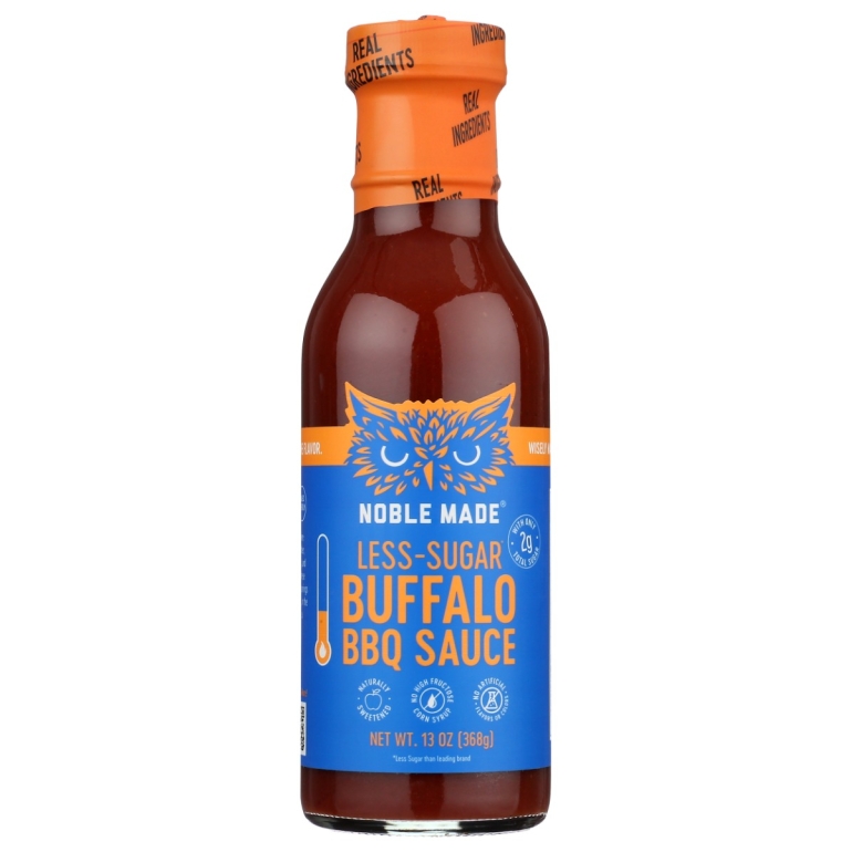 Noble Made Less Sugar Buffalo Sauce, 13 oz