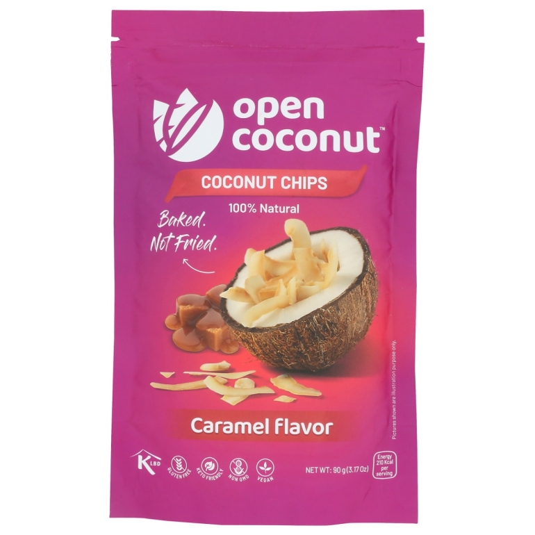 Coconut Chips Caramel Flavor, 90 gm