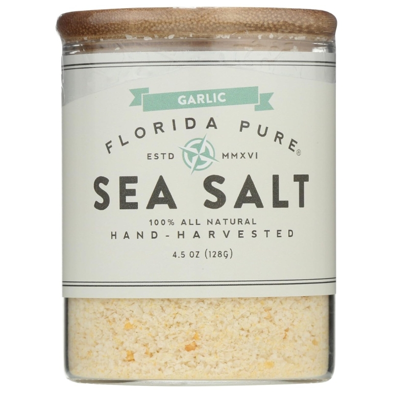 Garlic Infused Sea Salt, 4.5 oz