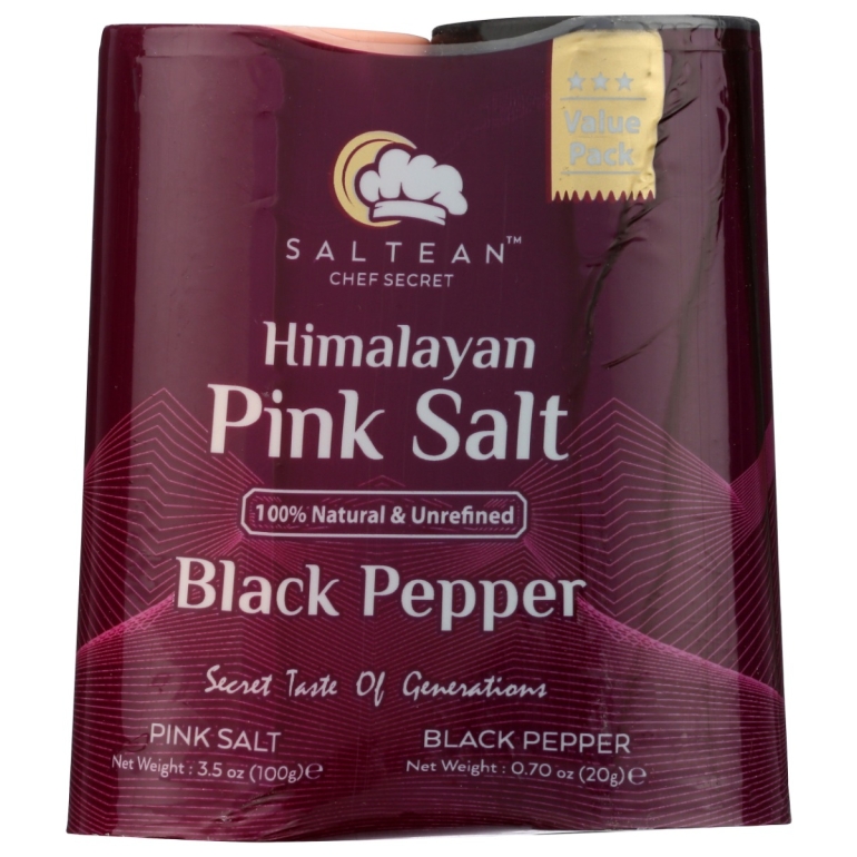 Himalayan Salt and Black Pepper Set, 3.5 oz