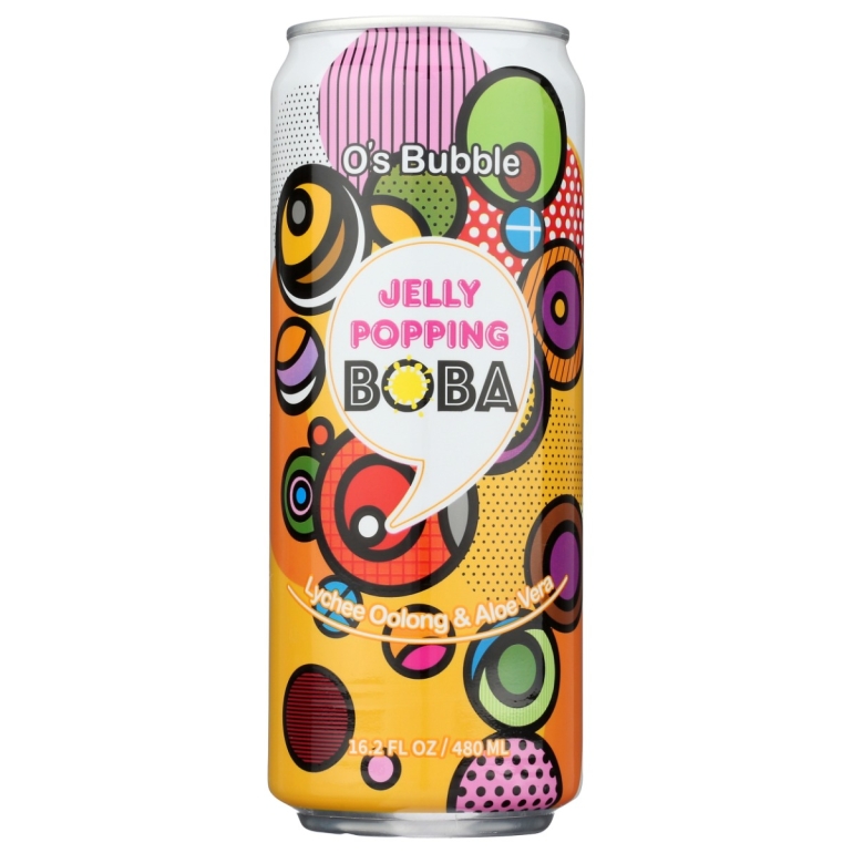 Jelly Popping Booba Lychee Oolong and Aloe Vera Tea, 16.2 fo