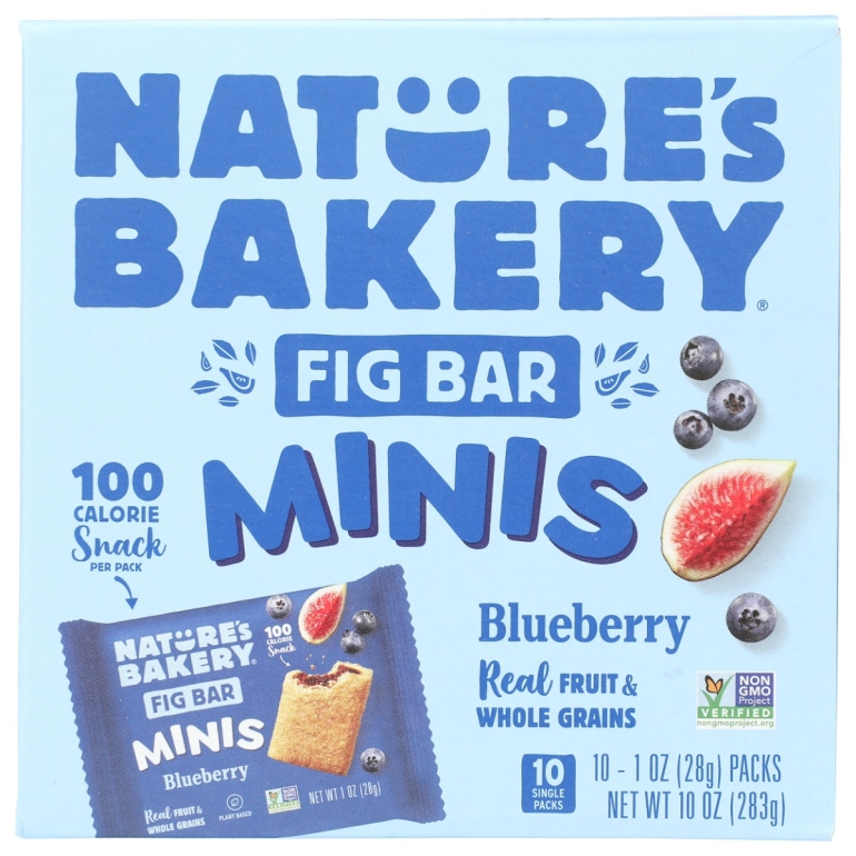 Whole Wheat Fig Bars Blueberry, 10 oz