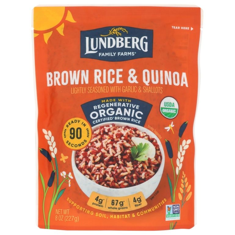 Organic 90 Second Brown Rice and Quinoa, 8 oz