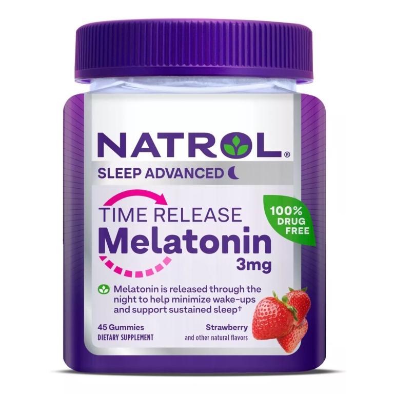 Time Release Melatonin Gummy 3mg, 45 pc