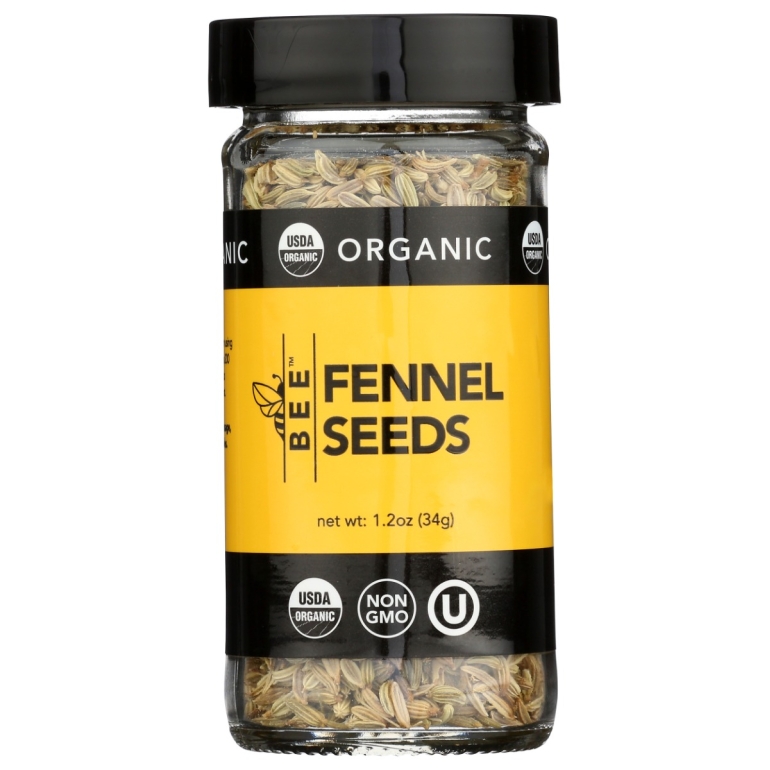 Organic Fennel Seeds, 1.2 oz