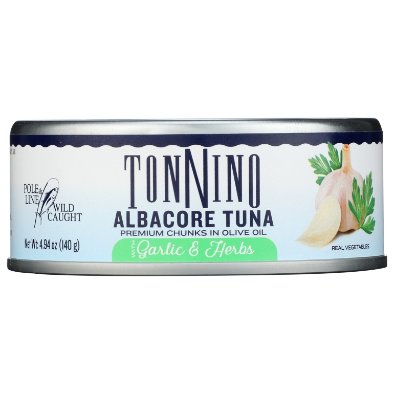 Albacore Tuna with Garlic and Herbs, 4.94 oz