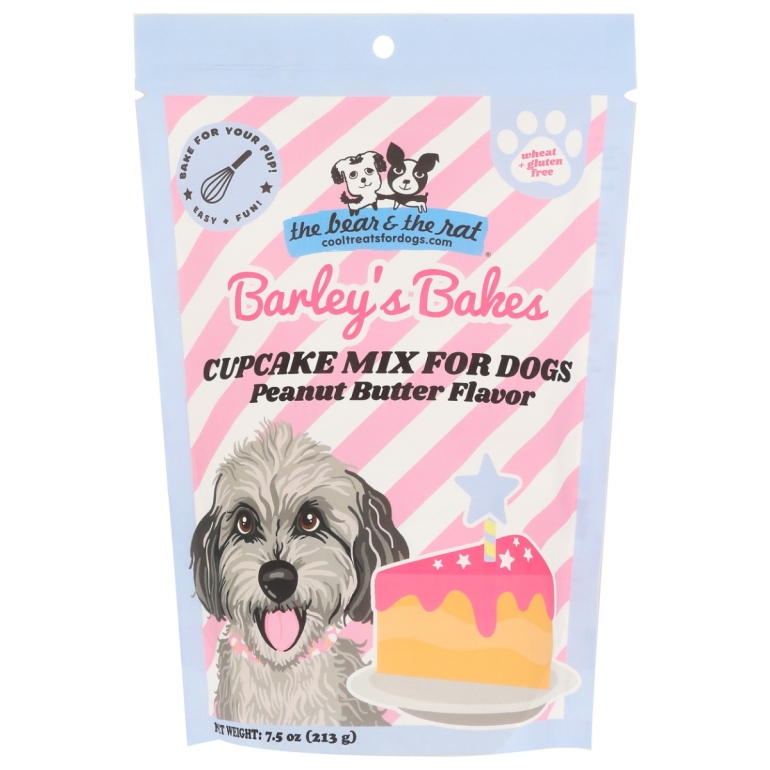 Barleys Bakes Peanut Butter Flavored Cupcake Mix For Dogs, 7.5 oz