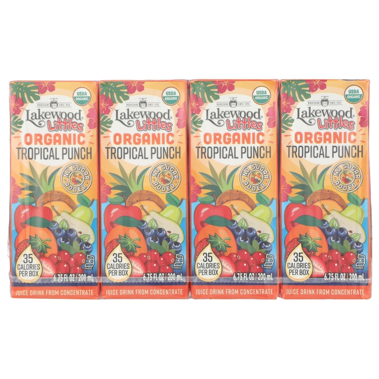 Littles Organic Tropical Punch Juice Boxes 8Ct, 54 fo