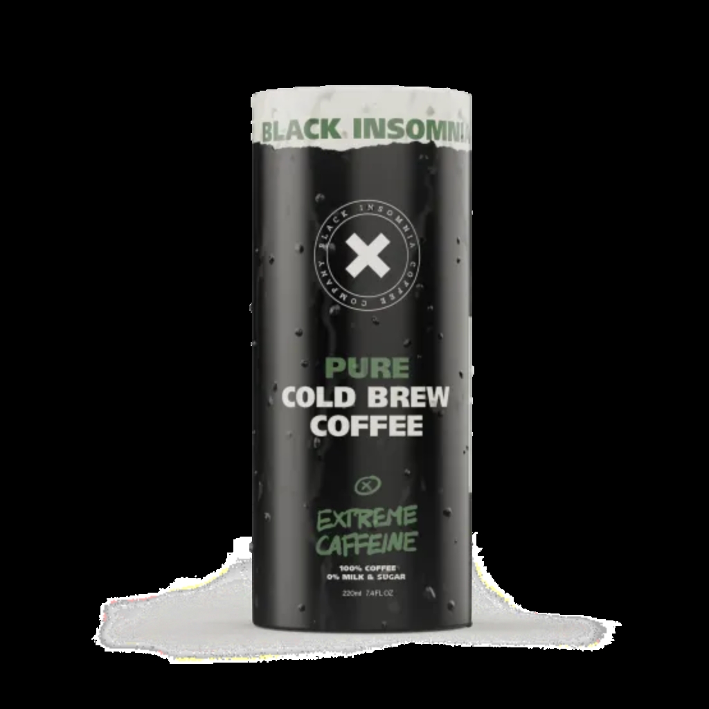 Black Insomnia Extreme Caffeine Cold Brew Coffee, 7.4 Fl Oz