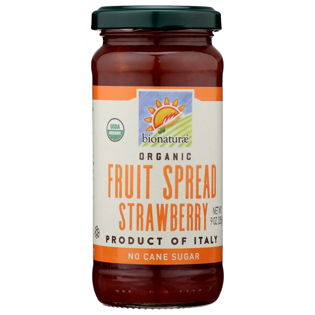 BIONATURAE Organic Strawberry Fruit Spread, 9 OZ