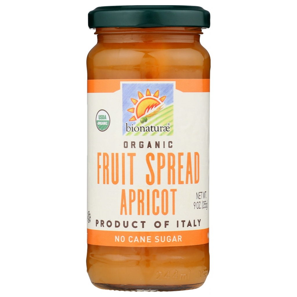 Organic Apricot Fruit Spread, 9 oz