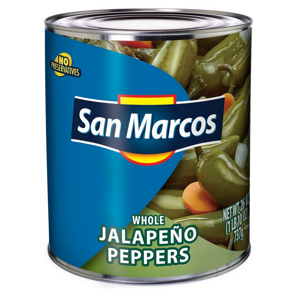 San Marcos Whole Jalapeno Peppers, 26 oz