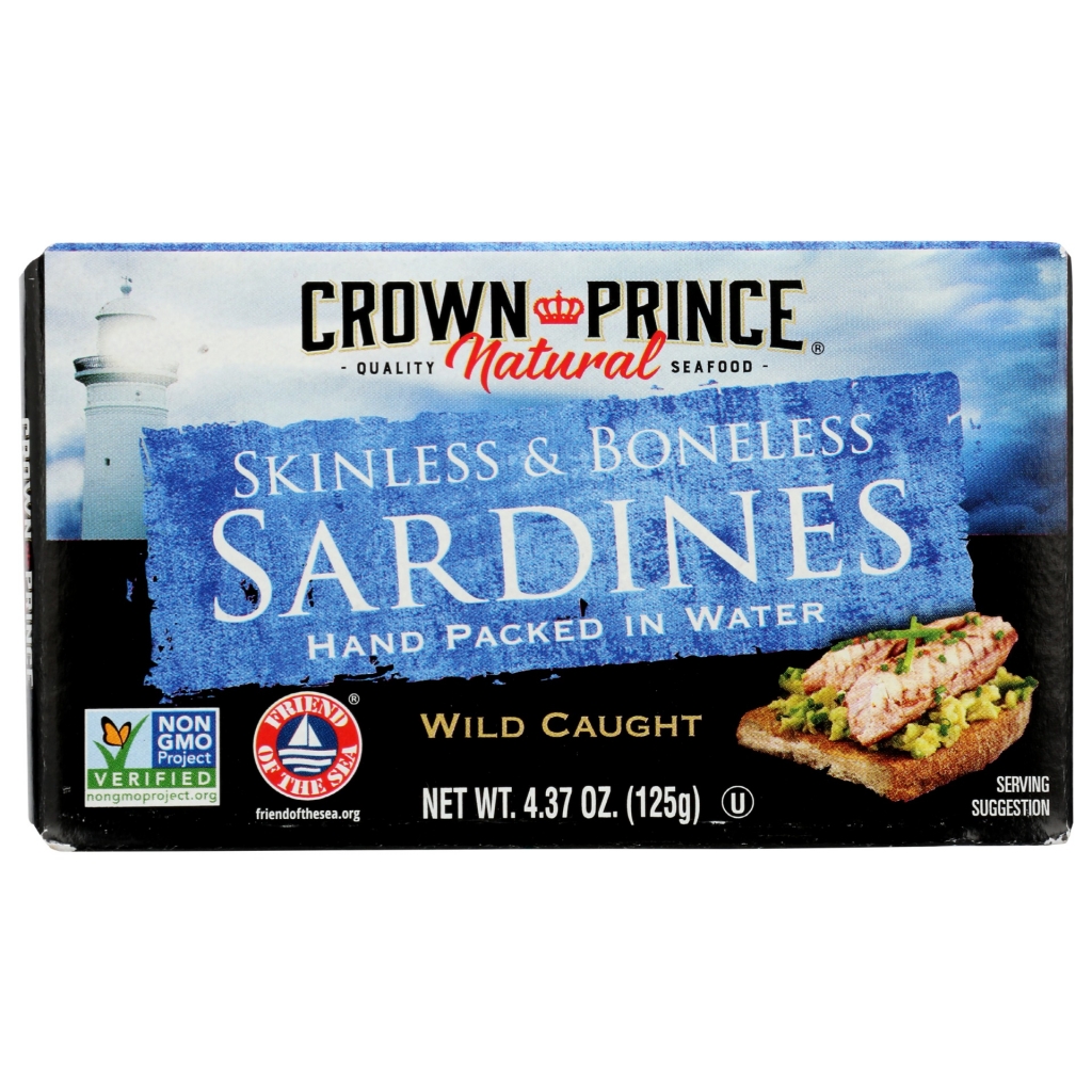 Skinless and Boneless Sardines in Water - 4.37 oz