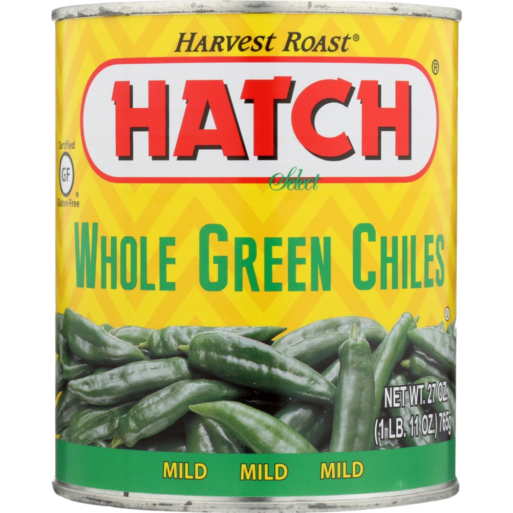 Whole Green Chili Peppers, 27 oz