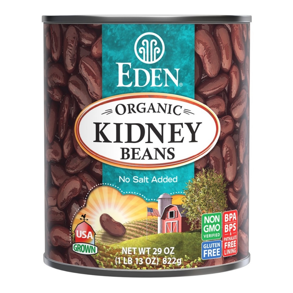 Organic Dark Red Kidney Beans, 29 oz