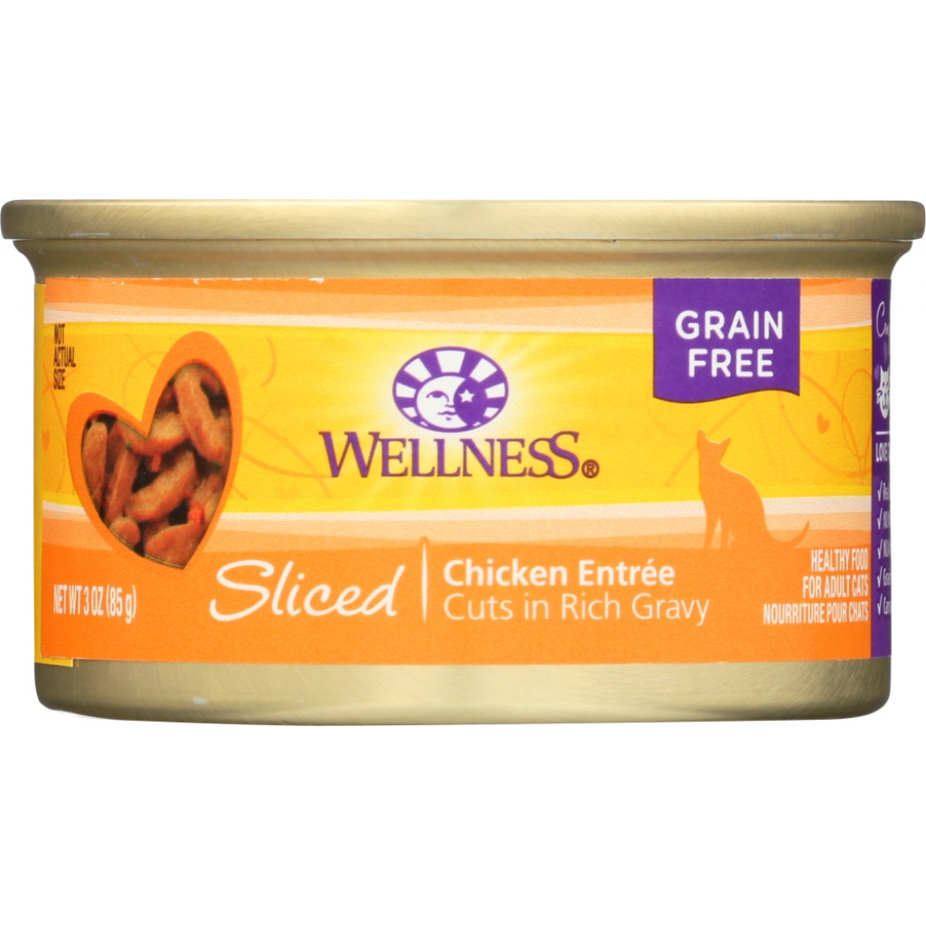 Wellness Cat Food Can Sliced Chicken, 3 oz