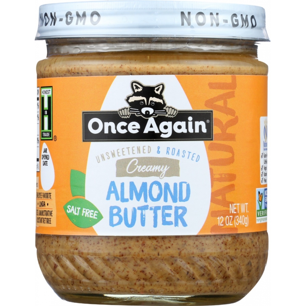 Natural Creamy Almond Butter - 12oz