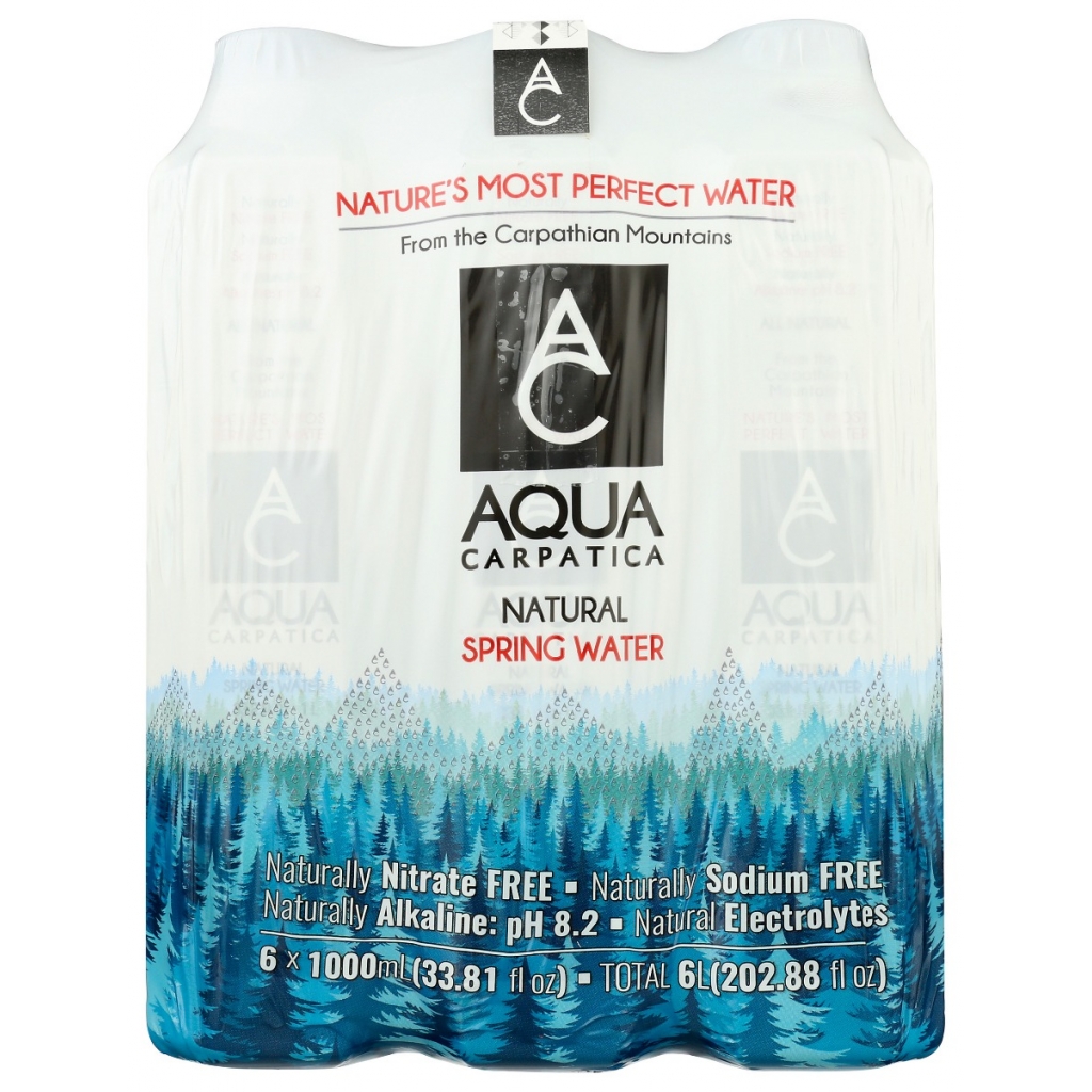 AQUA Carpatica Nature Spring Water, 202.8 fl oz