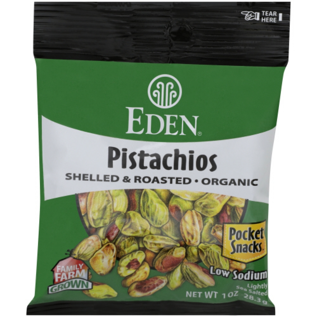 Organic Pistachios Pocket Snacks - 1 oz