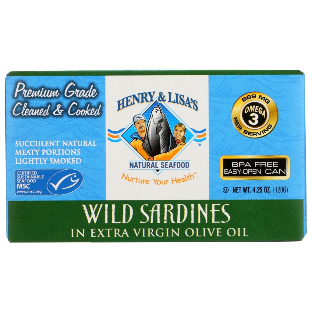 Wild Sardines in Extra Virgin Olive Oil - 4.25 oz