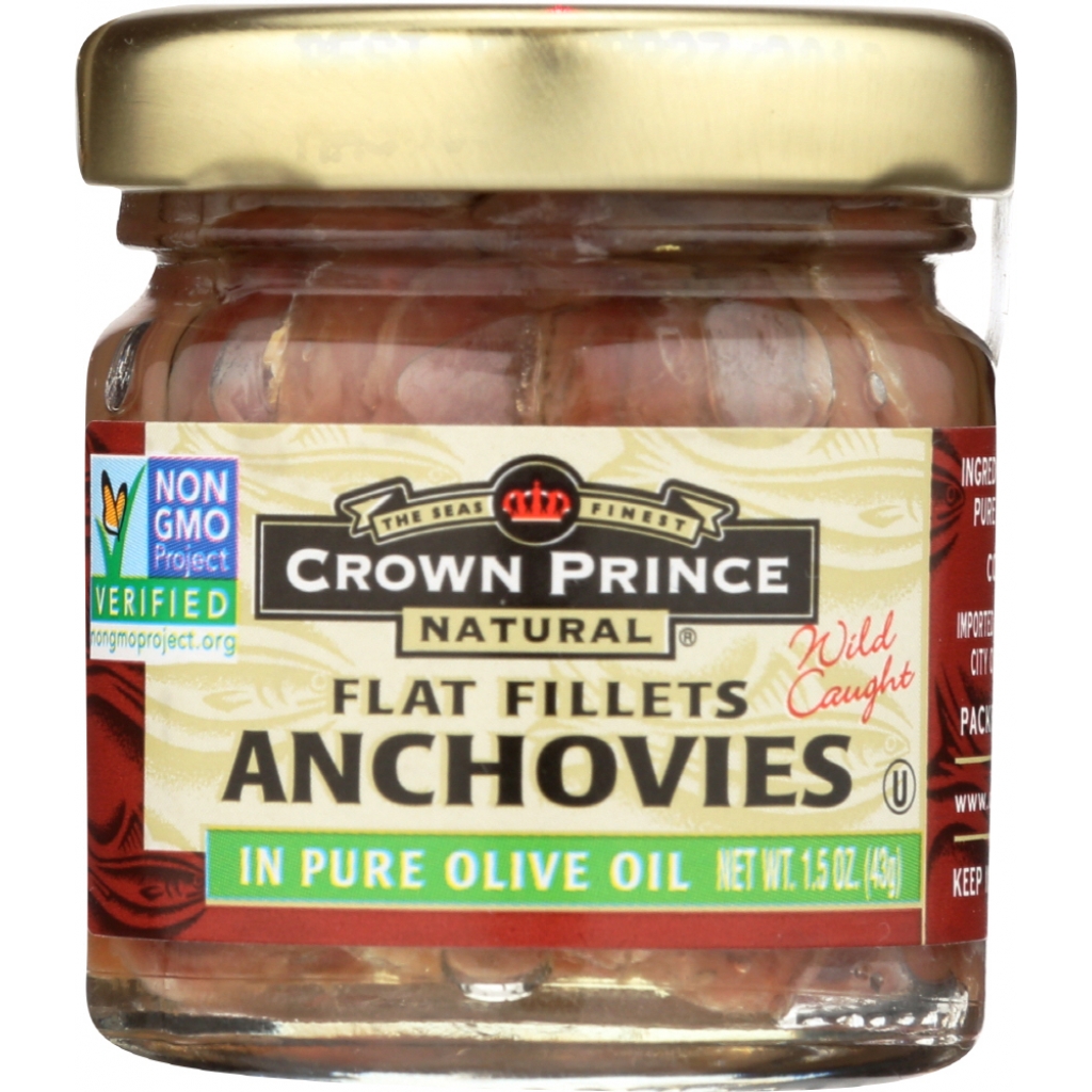 Flat Fillets of Anchovies in Olive Oil - 1.5 oz