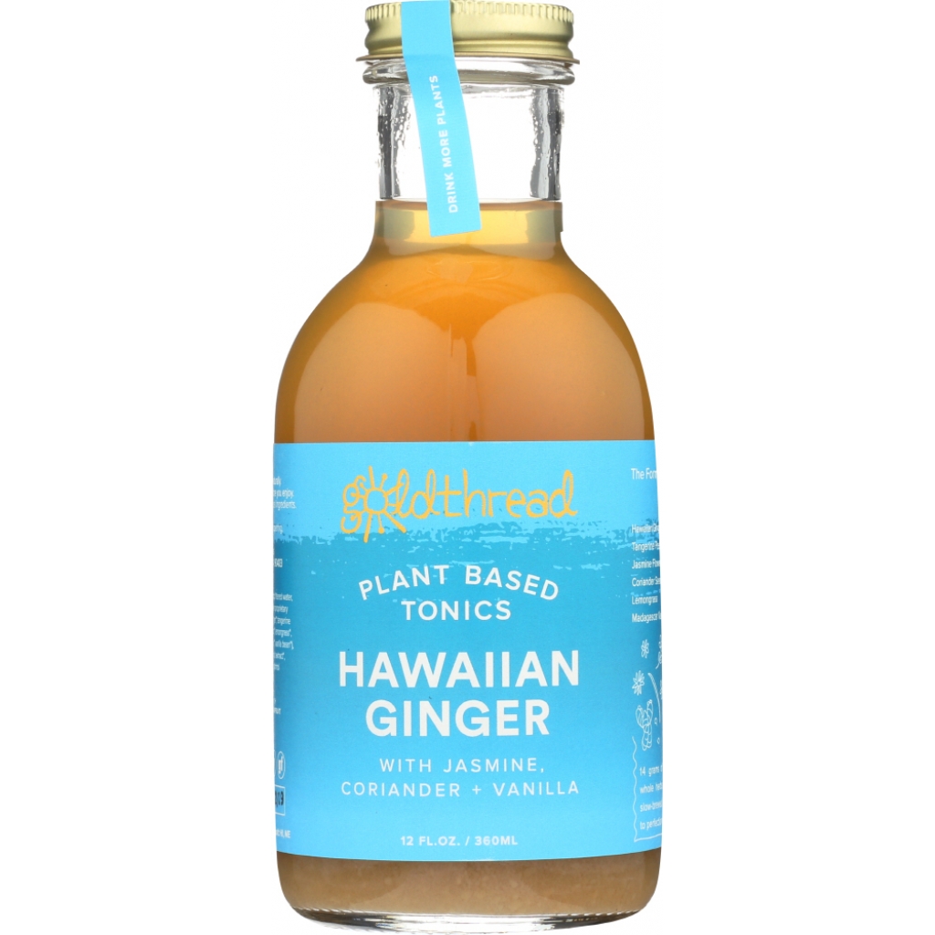 Plant Based Tonic - Hawaiian Ginger, 12 oz