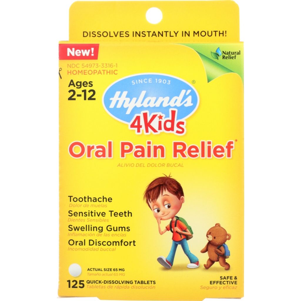 4 Kids Oral Pain Relief - 125 Tablets