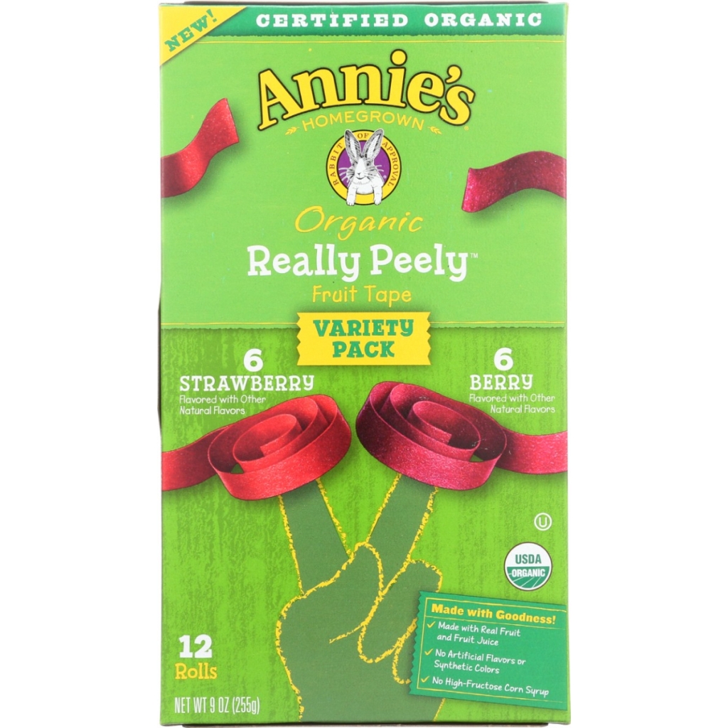 Organic Swirly Strawberry Fruit Tape Snack