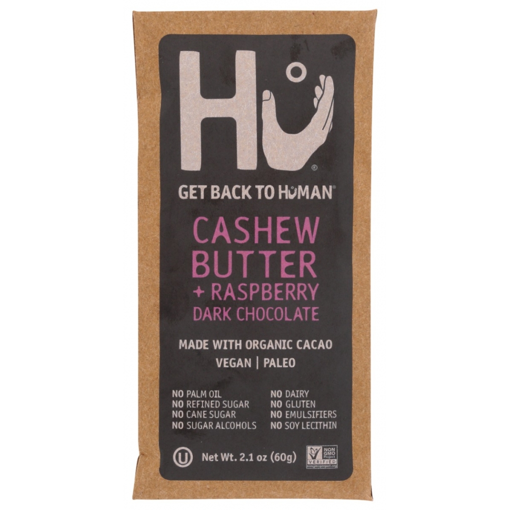 Dark Chocolate Cashew Butter Raspberry Bar - 2.1 oz