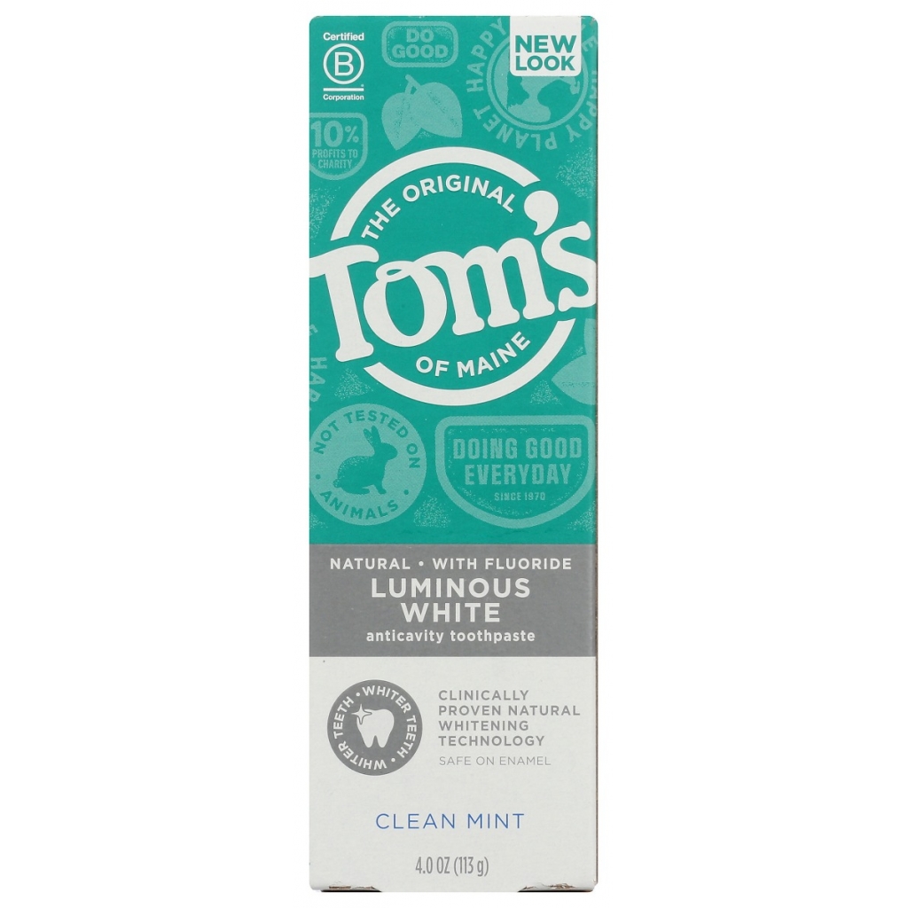 Luminous White Clean Mint Toothpaste, 4 oz - Brightening Formula