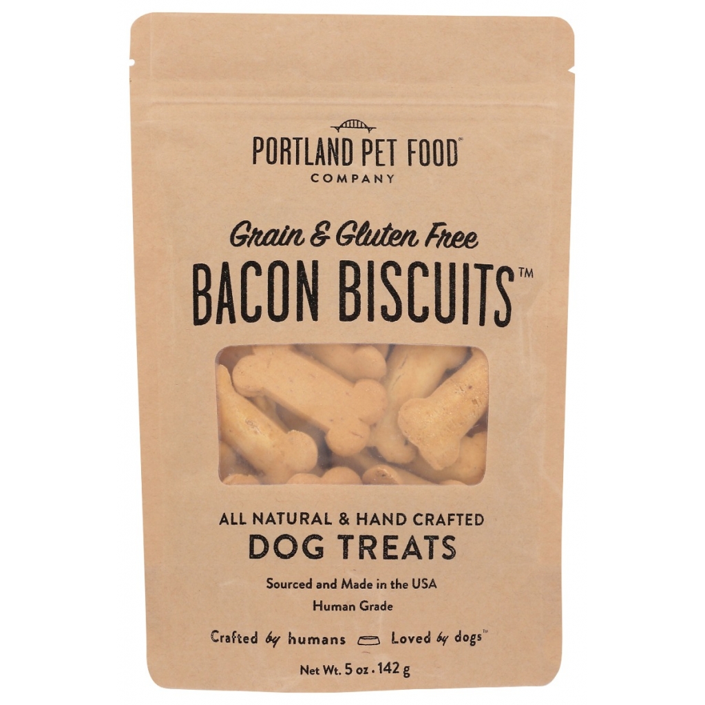 Grain and Gluten-Free Bacon Biscuit Dog Treats - 5 oz