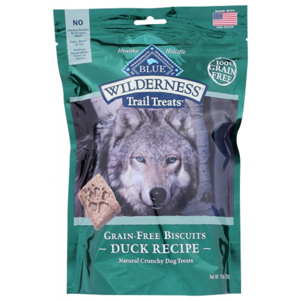 Wilderness Trail Treats Duck Biscuits for Dogs - 10 oz