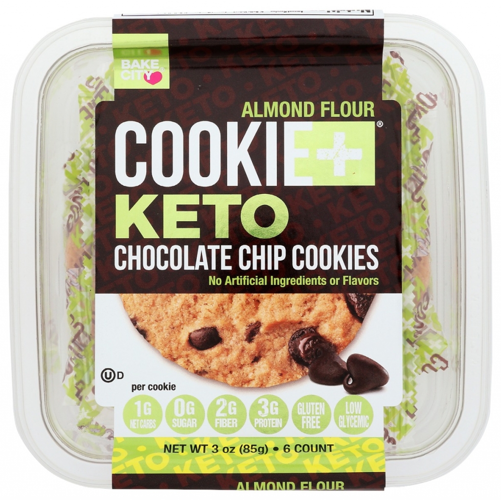 Keto-Friendly Chocolate Chip Cookies - 3 oz