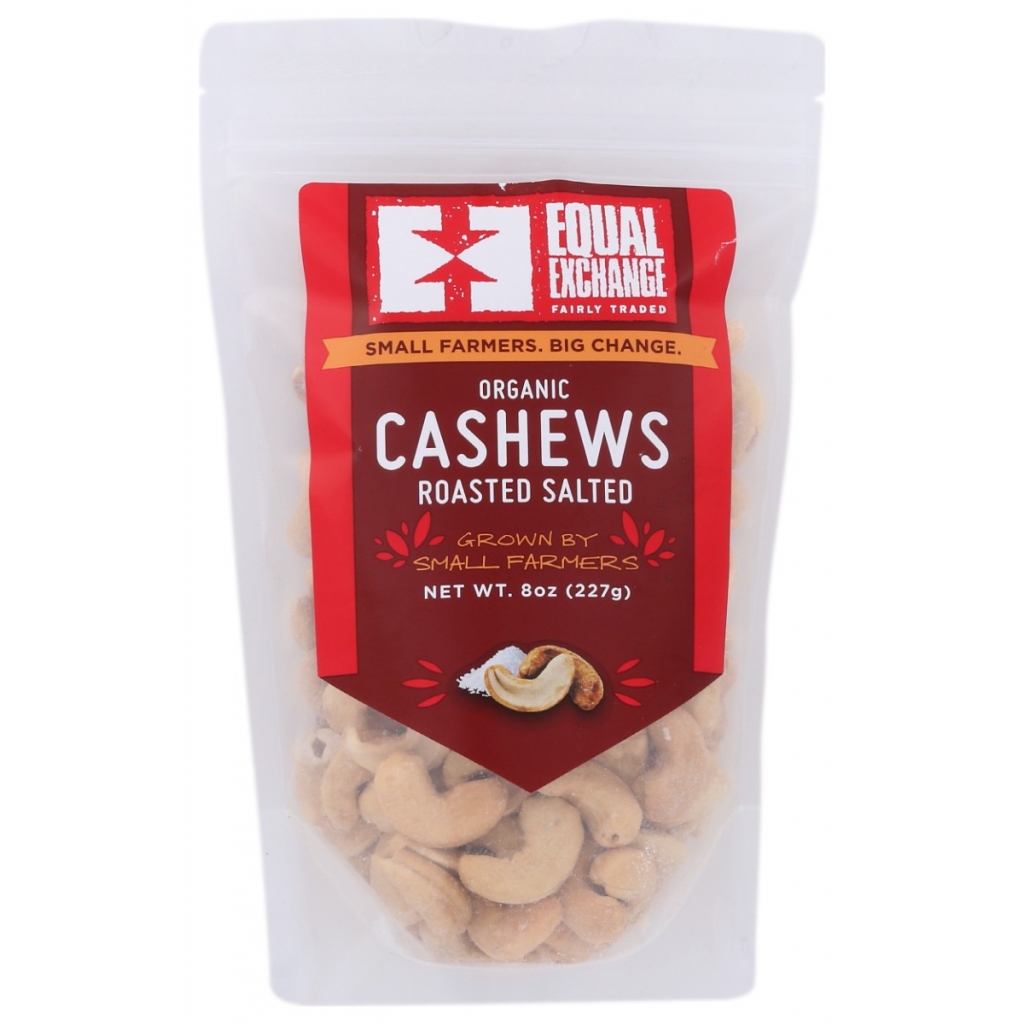 Organic Roasted Salted Cashews - 8 OZ