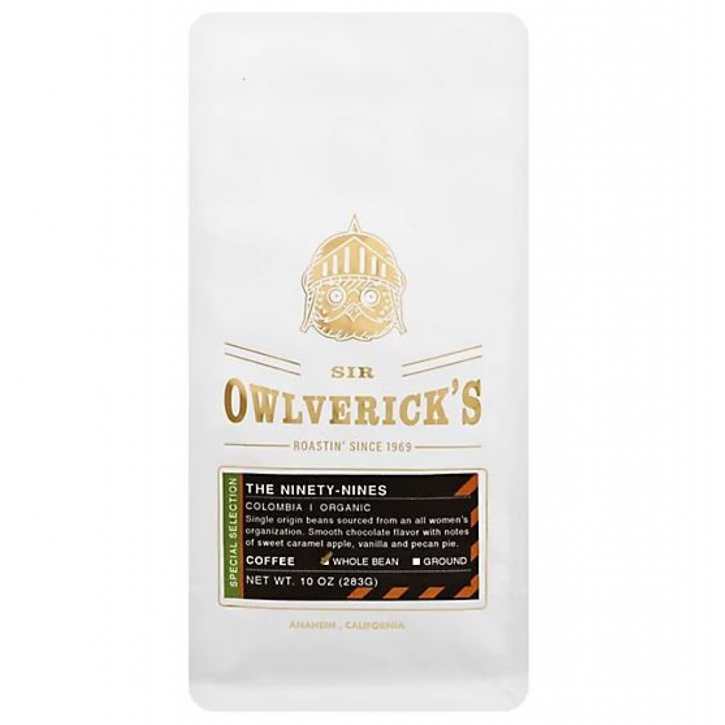 Whole Bean Organic Coffee - Sir Owlverick's, 10 oz