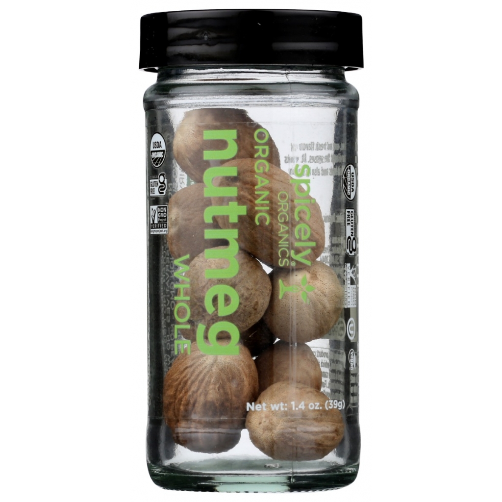 Organic Whole Nutmeg Jar - 1.4 oz