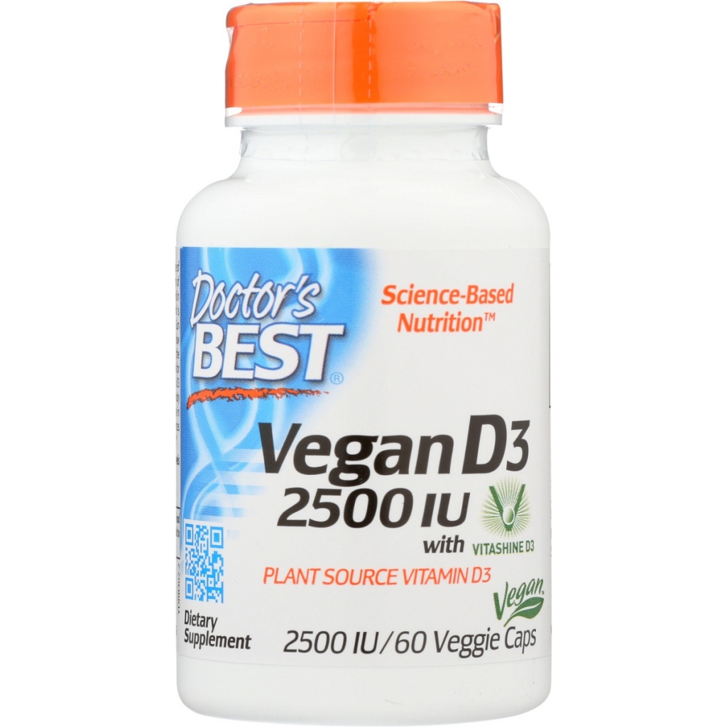 Doctor's Best Vegan D3 - 2500 IU - 60 vc