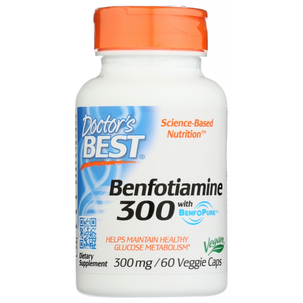 Benfotiamine 300mg - Support for Metabolic Health - 60 Veg Capsules