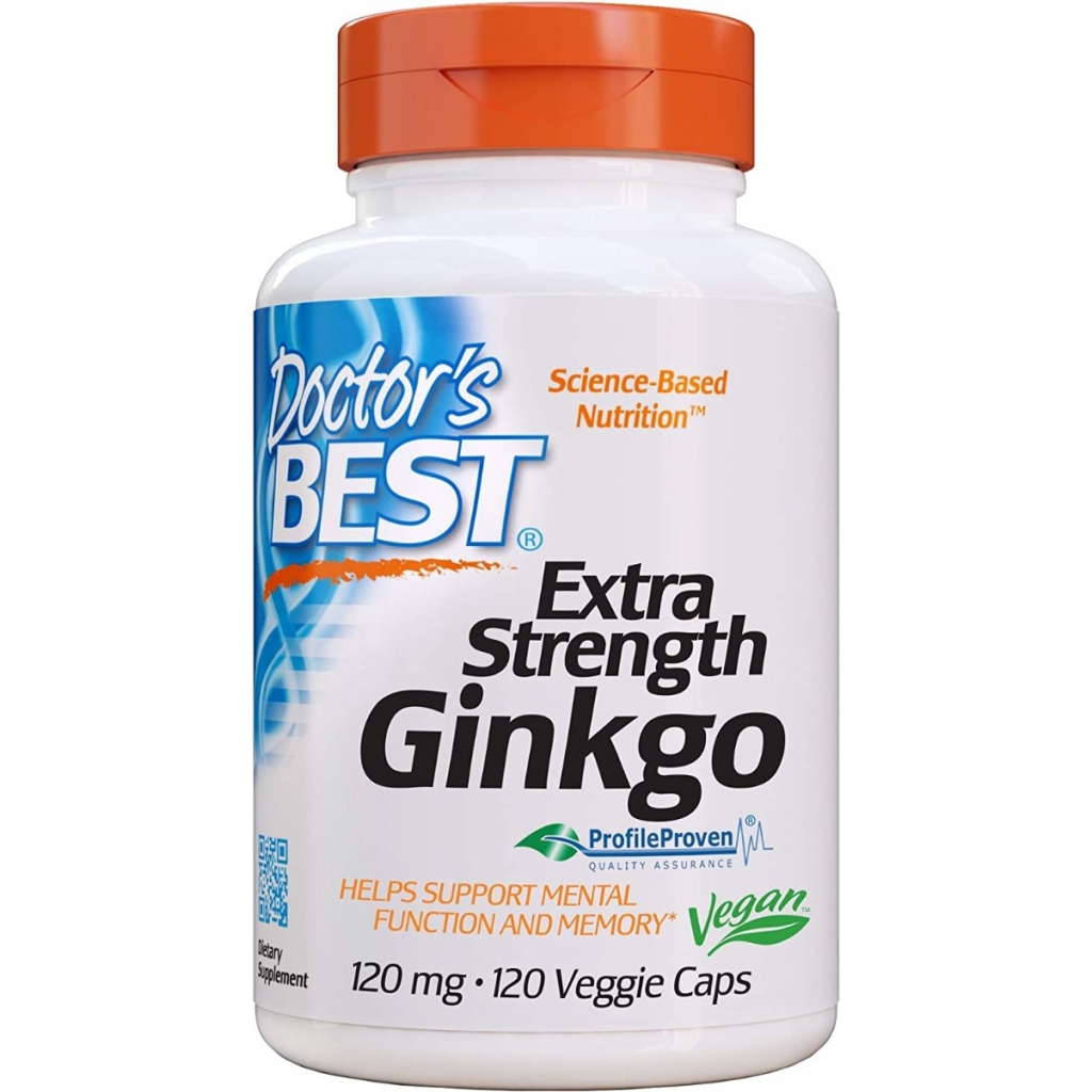 Doctor's Best Extra Strength Ginkgo Biloba, 120 vc