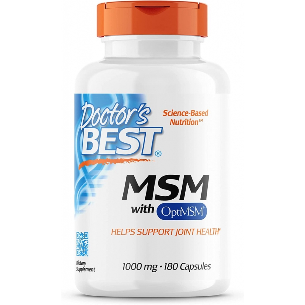 Doctor's Best MSM 1000mg, 180 Capsules