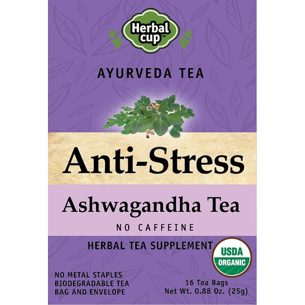 Organic Anti-Stress Ashwagandha Herbal Tea - 16 bg