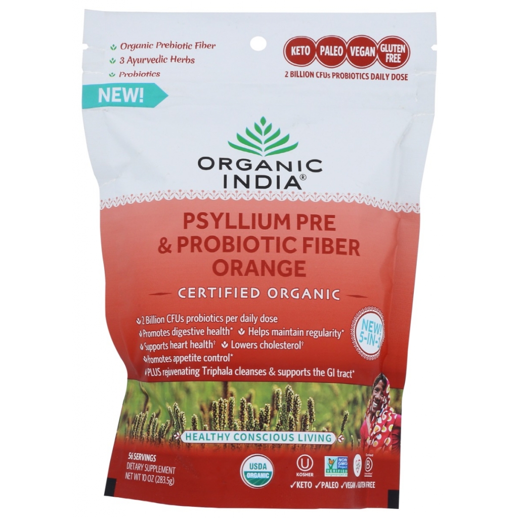 Organic Psyllium Pre & Probiotic Fiber Powder - 10 oz