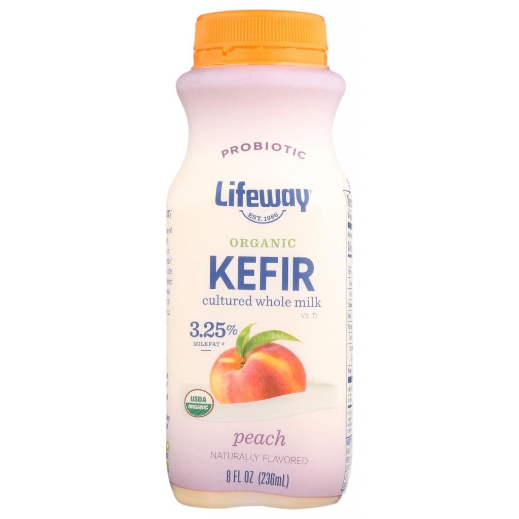 Organic Peach Whole Milk Kefir - 8 oz