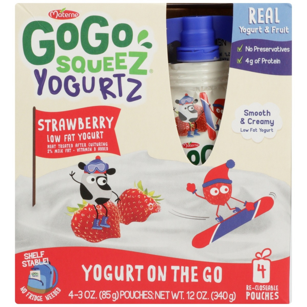 Real Strawberry Yogurt 4-Pack - 12 oz