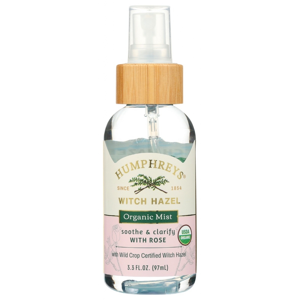 Organic Witch Hazel Rose Mist - 3.3 oz